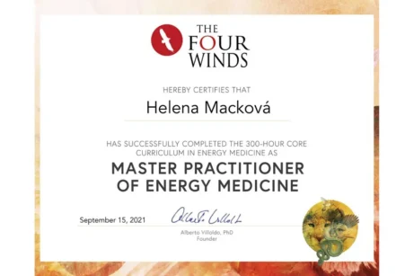 Certifikát Master Practitioner of Energy Medicine